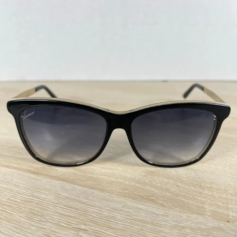 Gucci GG3675/S 4WHJJ Sunglasses READ DESC Black Gold 56-15-140